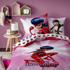 Miraculous Ladybug Ready - Housse de Couette + Taie d'oreille 100% Coton